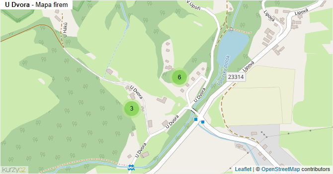 U Dvora - mapa firem