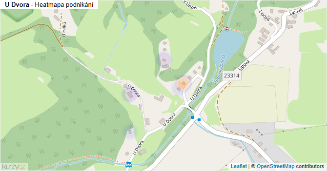 U Dvora - mapa podnikání