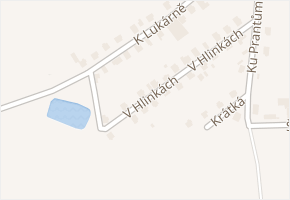 V Hlinkách v obci Broumy - mapa ulice