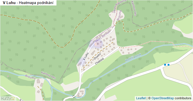 V Luhu - mapa podnikání