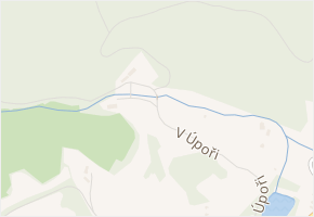 V Úpoři v obci Broumy - mapa ulice