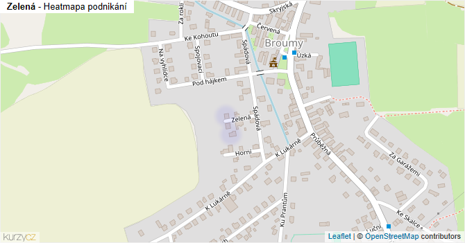 Zelená - mapa podnikání