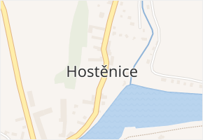 Hostěnice v obci Brozany nad Ohří - mapa části obce