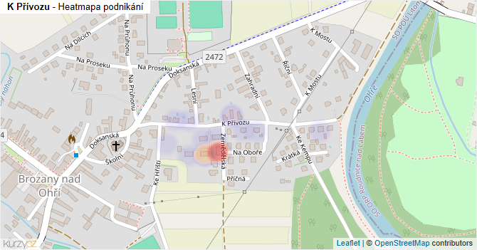 K Přívozu - mapa podnikání