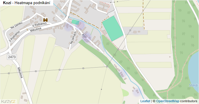 Kozí - mapa podnikání