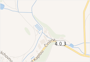 Činírna v obci Brtnice - mapa ulice