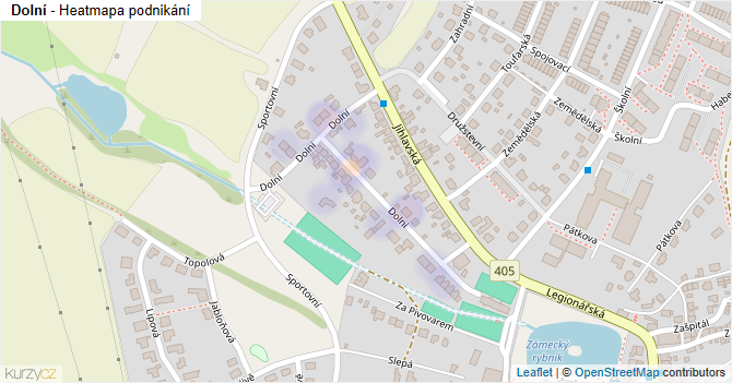 Dolní - mapa podnikání