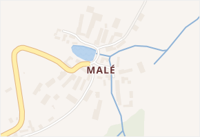 Malé v obci Brtnice - mapa části obce
