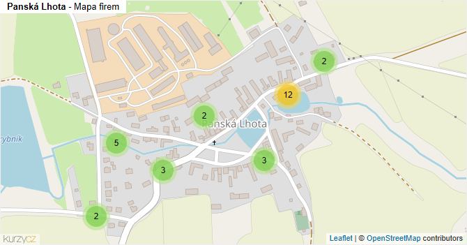 Panská Lhota - mapa firem