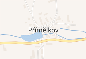 Přímělkov v obci Brtnice - mapa části obce