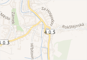 Široká v obci Brtnice - mapa ulice