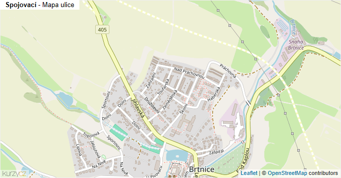 Spojovací - mapa ulice