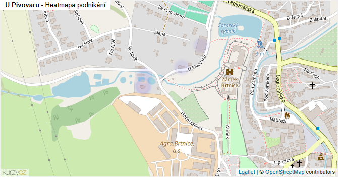 U Pivovaru - mapa podnikání