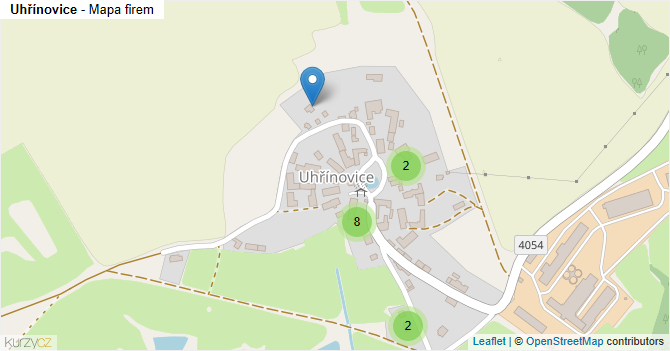 Uhřínovice - mapa firem