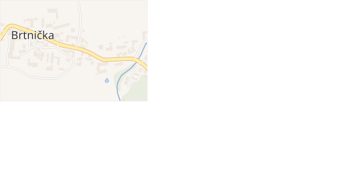 Brtnička v obci Brtnička - mapa části obce