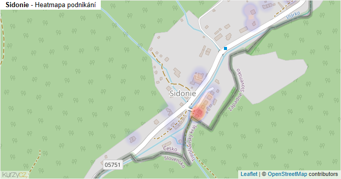 Sidonie - mapa podnikání