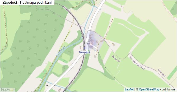 Zápotočí - mapa podnikání