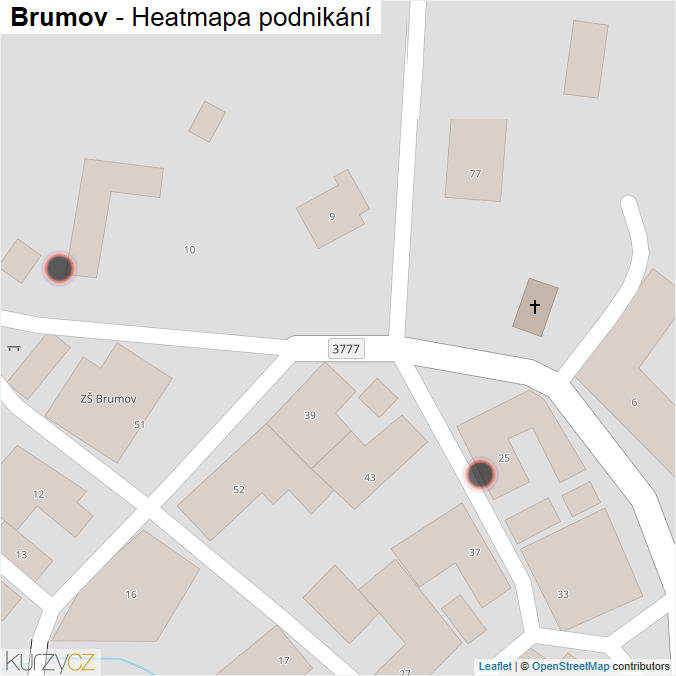 Mapa Brumov - Firmy v obci.