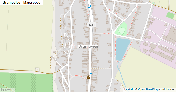 Brumovice - mapa obce
