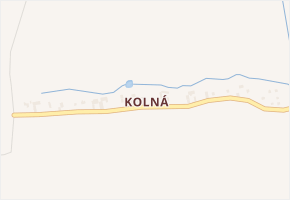 Kolná v obci Brumovice - mapa části obce