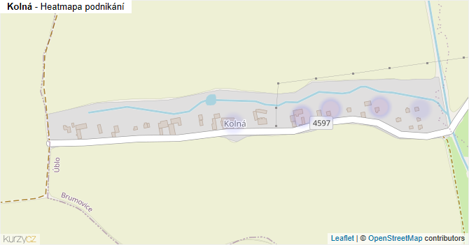 Kolná - mapa podnikání
