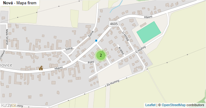 Nová - mapa firem