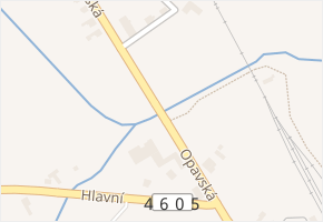 Opavská v obci Brumovice - mapa ulice