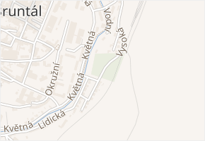 Čajkovského v obci Bruntál - mapa ulice