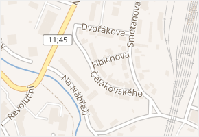 Čelakovského v obci Bruntál - mapa ulice