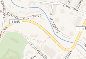 Dukelská v obci Bruntál - mapa ulice