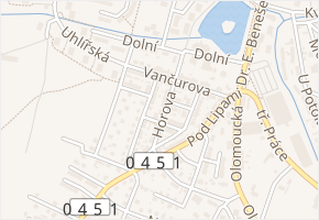 Horova v obci Bruntál - mapa ulice