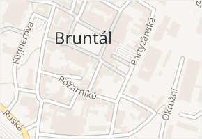 K. Čapka v obci Bruntál - mapa ulice