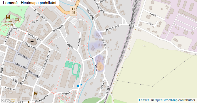 Lomená - mapa podnikání