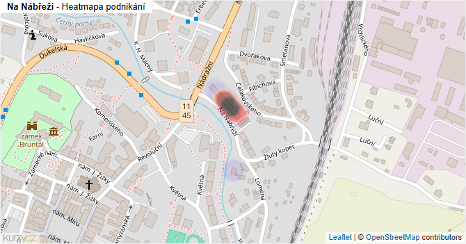 Na Nábřeží - mapa podnikání