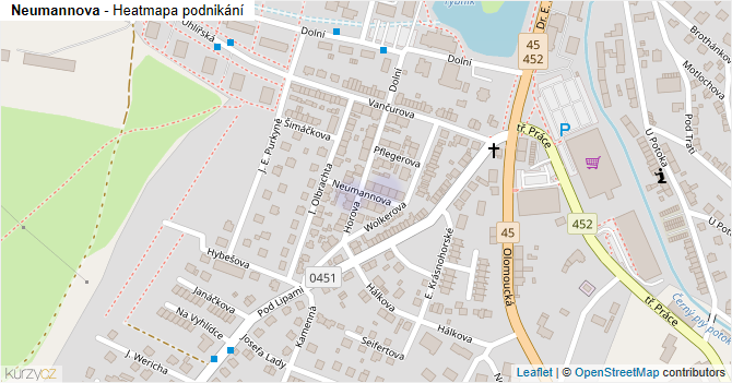 Neumannova - mapa podnikání