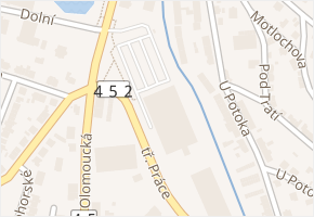 Olomoucká v obci Bruntál - mapa ulice