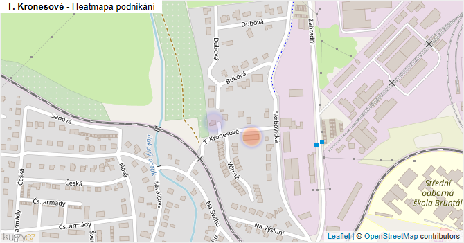 T. Kronesové - mapa podnikání