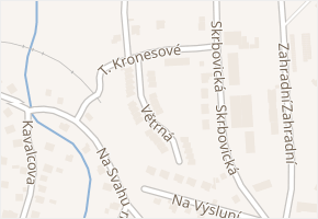Větrná v obci Bruntál - mapa ulice