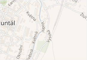 Vodní v obci Bruntál - mapa ulice