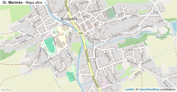 Dr. Martínka - mapa ulice