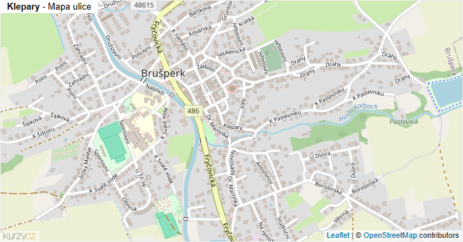 Klepary - mapa ulice