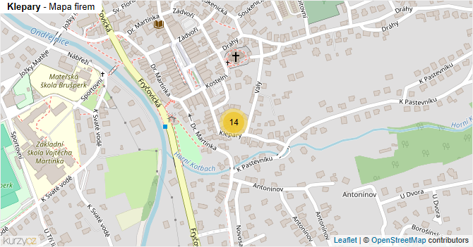 Klepary - mapa firem