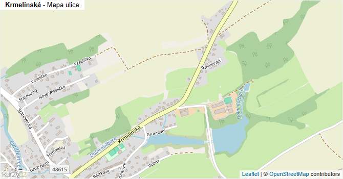 Krmelínská - mapa ulice