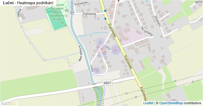 Luční - mapa podnikání