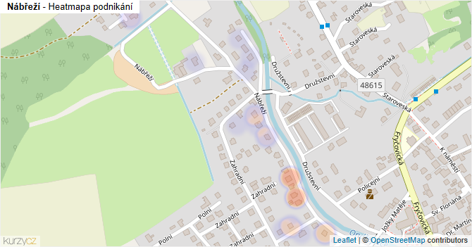 Nábřeží - mapa podnikání