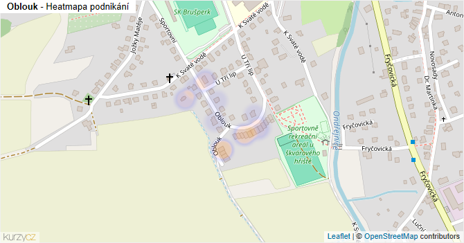 Oblouk - mapa podnikání