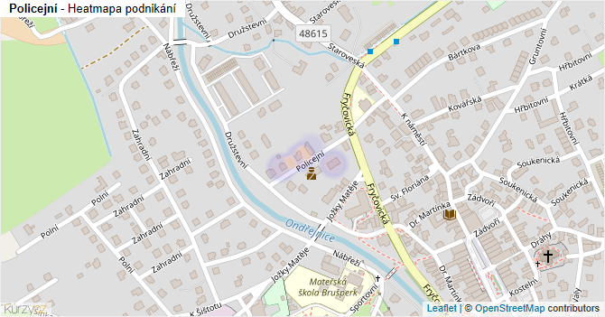 Policejní - mapa podnikání