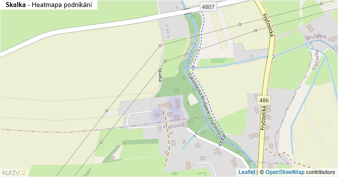 Skalka - mapa podnikání