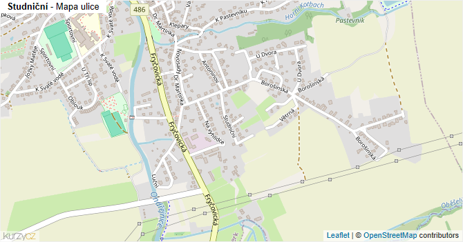 Studniční - mapa ulice