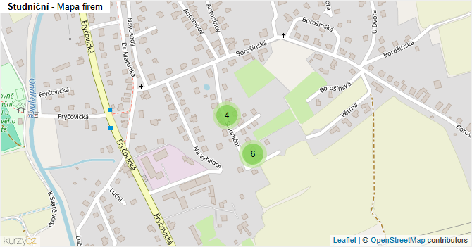 Studniční - mapa firem